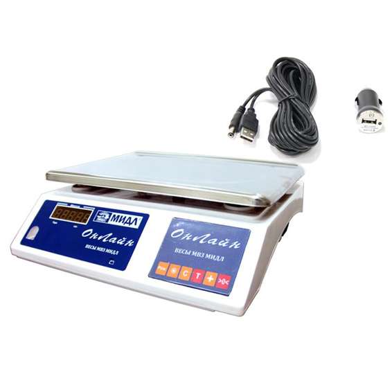 Весы МТ 30 ВДА (5/10; 230х330) "Онлайн" RS232/USB у авто.